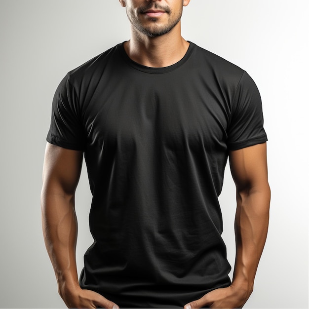 Latino man met een zwarte t-shirt