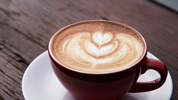 latte art heart