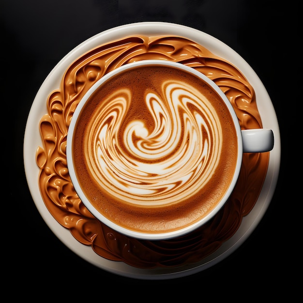 Latte Art Texture