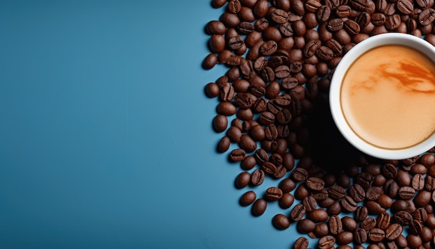 Latte coffee art background