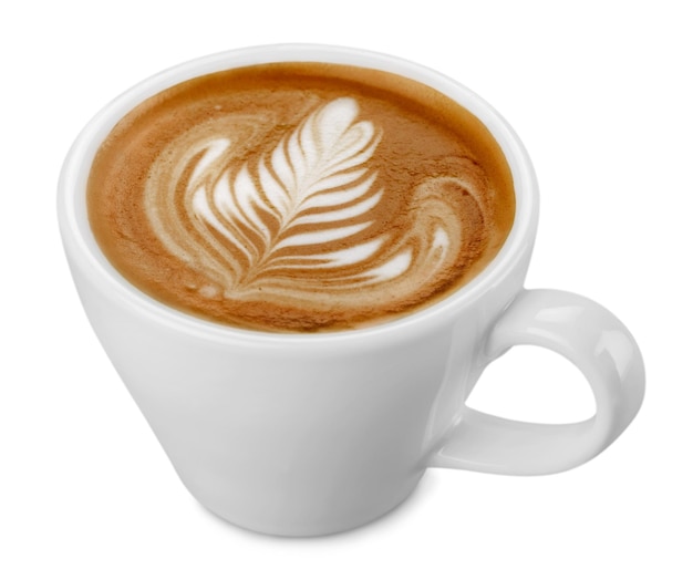 Latte cup with art image