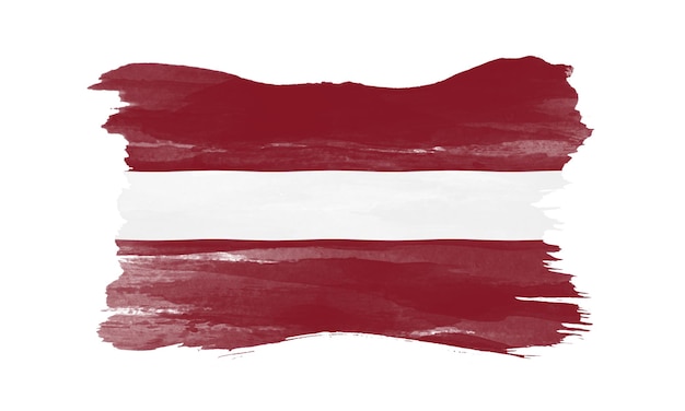 Фото Флаг латвии национальный флаг