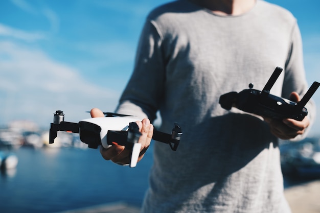 quadrocopter、ドローンの起動と表示