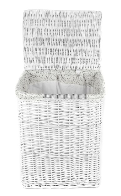 Laundry basket isolated on white