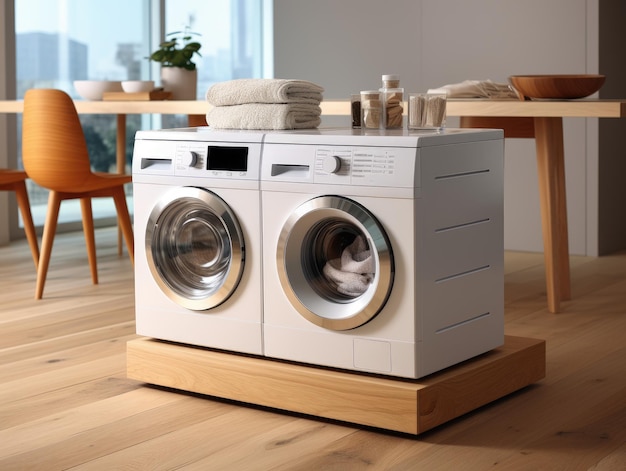 Laundry machine HD 8K wallpaper Stock Photographic Image