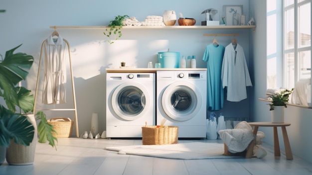 A Laundry Room With a Washer and Dryer