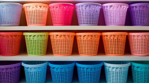 Laundry Storage Solutions Plastic Baskets