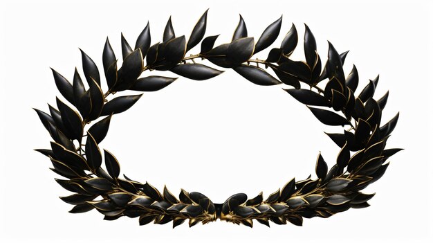 A laurel crown isolated on white background