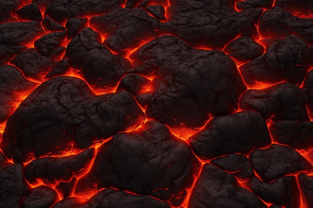 Lava Floor Texture Background Wallpaper Design