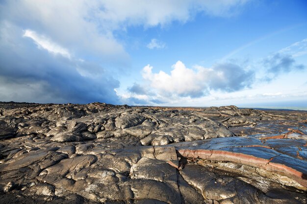 Lava flow on Big Island, Hawaii