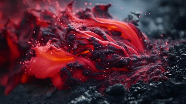 lava met vuur high definition fotografische creatieve beeld