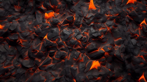 Lava rock background Generative ai design concept