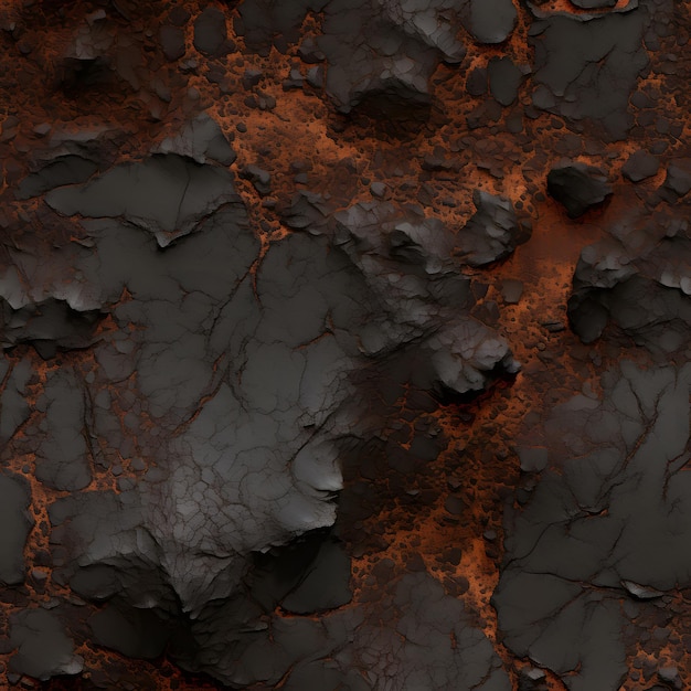 Lava surface texture pattern