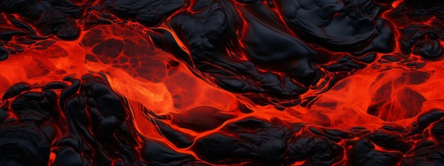 写真 溶岩の構造 火の背景 岩 火山のマグマ 溶けた地獄 熱い流れの炎のパターン シームレスな溶岩