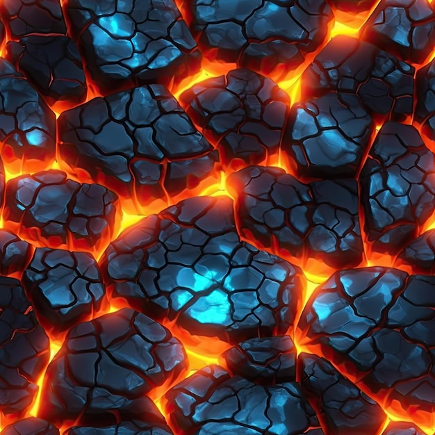 lava texture seamless pattern