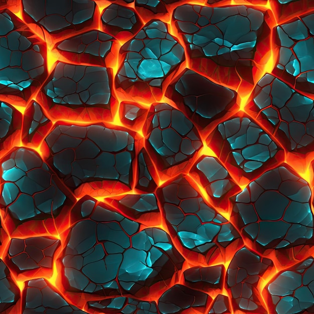 lava texture seamless pattern