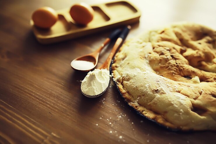 Photo lavash from whole grain durum flour handmade fresh pastries flour product bread flour and ingredients