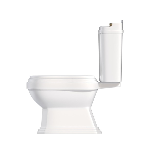 Foto vaschetta per lavabo isolata su sfondo bianco illustrazione 3d bidet rendering cg