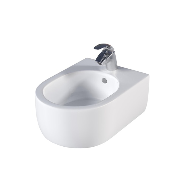 lavatory pan isolated on white background bidet 3D illustration cg render