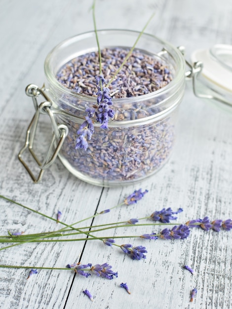 Lavendel bloemen thee