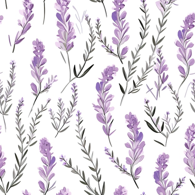 Lavendel illustratie patroon