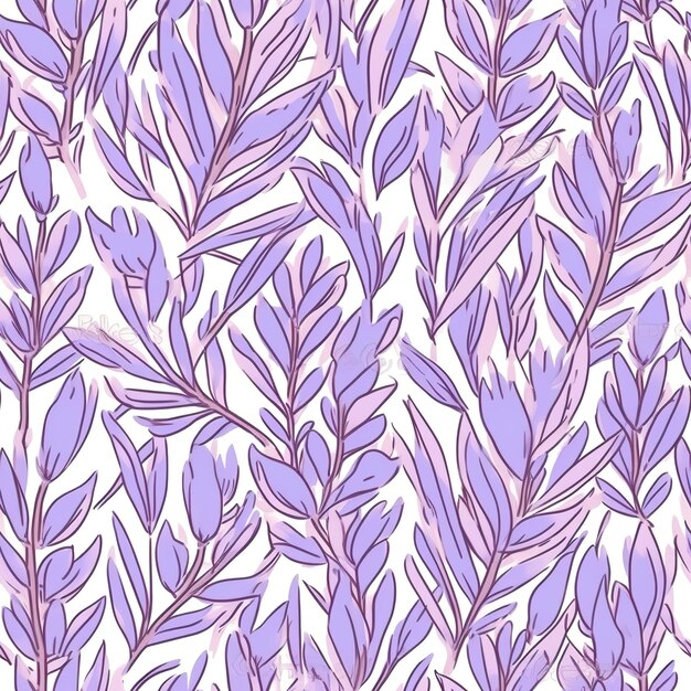 Lavendel illustratie patroon