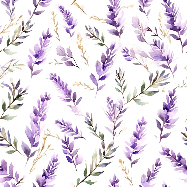 Lavendel illustratie patroon