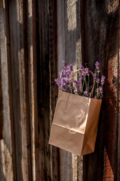 Lavendel in een mand