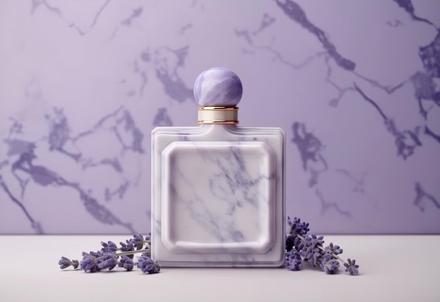 Lavendel parfum mock-up
