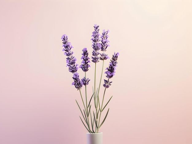 lavendelbloem op de achtergrond van de studio enkele lavendel bloem prachtige bloemen afbeeldingen
