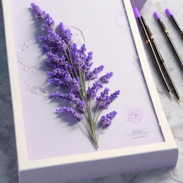 Foto lavendelharmonie een botanische elegantie