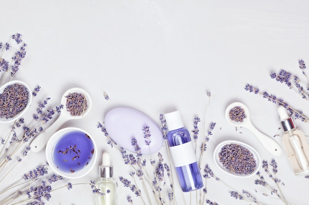 Lavender body care products