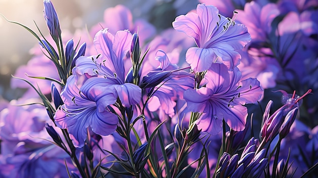 Lavender Bright color Generative Ai