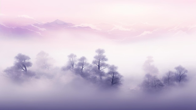 Lavender Color Fog Background