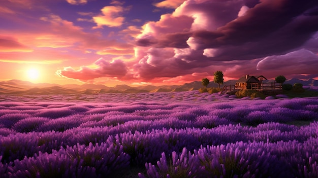 Lavender Dreams Background