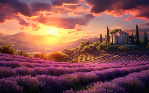 Lavender Dreams at the Magic Hour