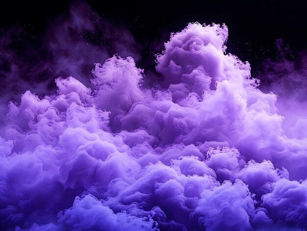 Lavender Dust Cloud Effect met Fluffy Clouds en Lavender C Effect FX Texture Film Filter BG Art