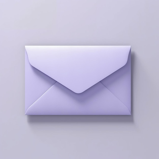 Lavender envelope Generative AI realistic style