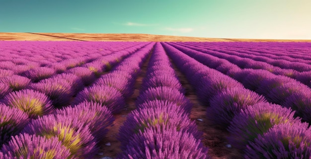 Lavender field Generative AI