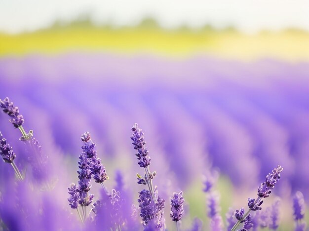 Lavender fields minimal abstract background