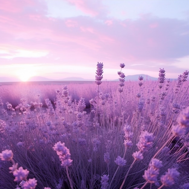 A lavender flower garden background