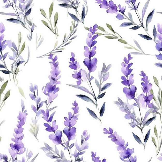 Lavender flower pattern tiles