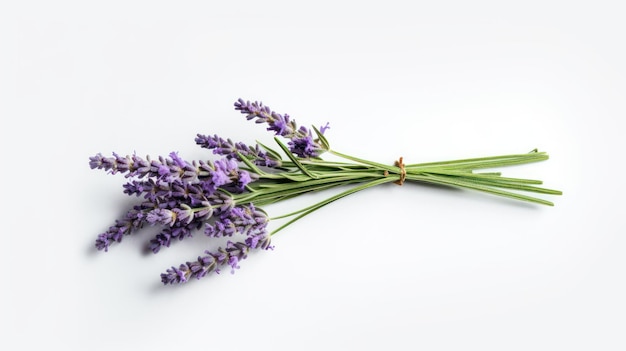 lavender flower on white background