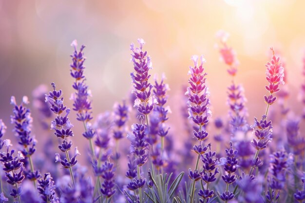 Lavender flowers Lavender Lavender flowers in the field vertical orientation