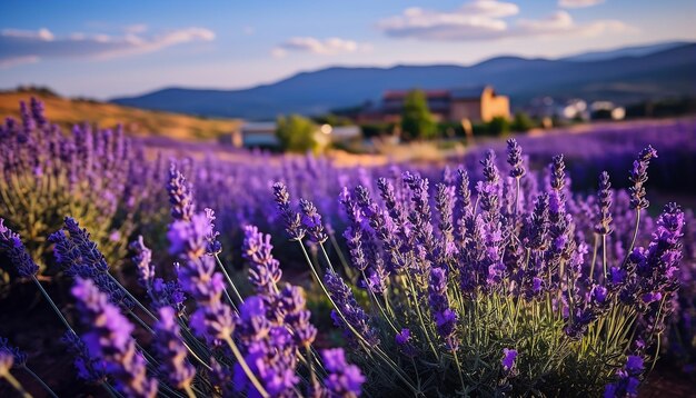 Lavender gardens in turkey's burdur province turkey