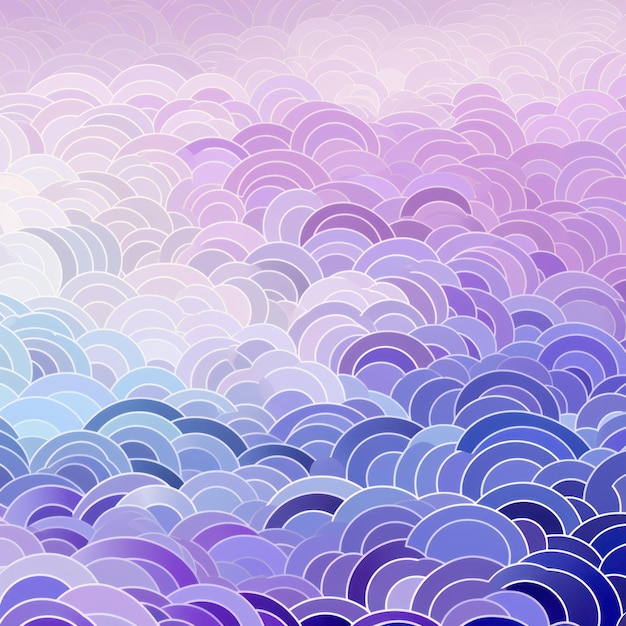 Lavender gradient colorful geometric abstract circles and waves pattern background Job ID bfa3bd612ad84261839655c840a82f3a