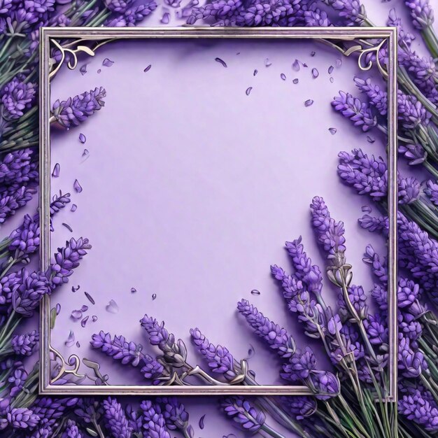 Photo lavender harmony a botanical elegance