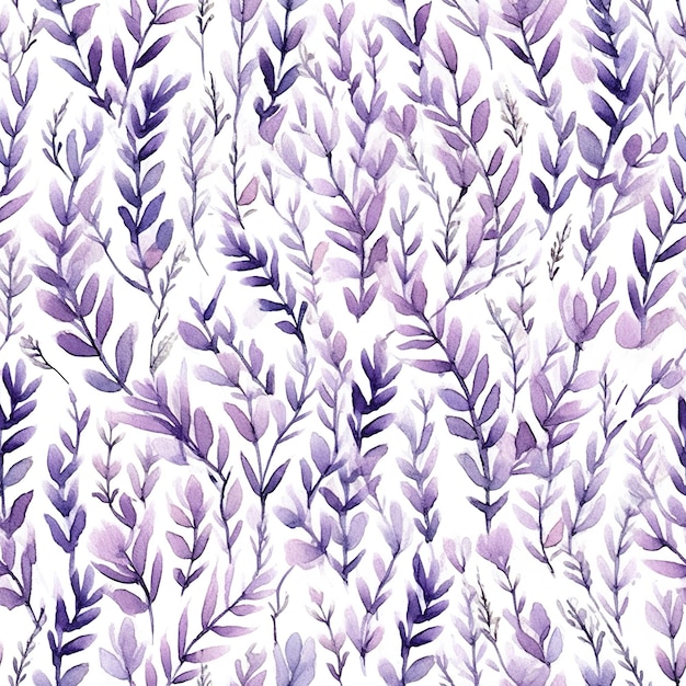 Lavender illustration pattern