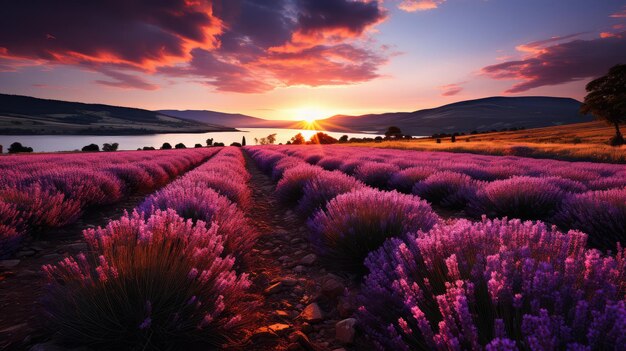 lavender landscape