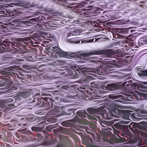 푹신한 털과 질감 있는 패브릭의 라벤더 핑크 오아시스xA
